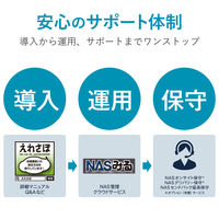 エレコム LinuxNAS/1Bay/3TB/NetStor5シリーズ NSB-5A3T1BL 1個（直送品）