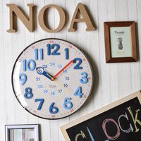 ノア精密 電波時計：アナログ電波ウォールクロック ナチュラル W-722 N 1個（直送品）