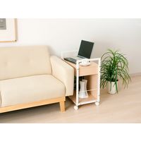 宮武製作所 サイドワゴン 幅610×奥行325×高さ630mm ナチュラル CW-9C_NA 1台（直送品）