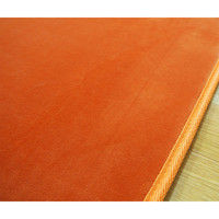 萩原 撥水低反発ラグ マシュマロ 幅1900×奥行2400mm オレンジ 240602831 1枚（直送品）