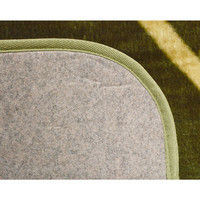 萩原 ホットカーペットカバー ボタニカル 幅1850×奥行1850mm グリーン 240608506 1枚（直送品）