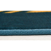 萩原 ホットカーペットカバー マウンテン 幅1850×奥行1850mm ブルー 240608705 1枚（直送品）