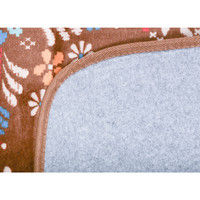 萩原 ホットカーペットカバー クロッシェ 幅2000×奥行2500mm ブラウン 240609014 1枚（直送品）