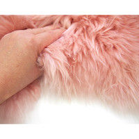 萩原 ムートンフリース SX-1009 幅600×奥行900mm ピンク 240609301 1枚（直送品）