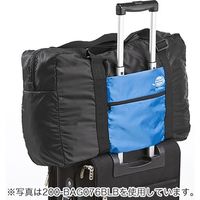 サンワダイレクト 折りたたみバッグ（旅行＆スーツケース対応・軽量・31リットル・ブラック） 200-BAG076BK 1個（直送品）
