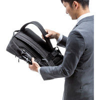 サンワダイレクト ビジネスリュック（2WAY・撥水素材CORDURA使用・止水ファスナー・ビジネスバッグ） 200-BAGBP016BK 1個（直送品）