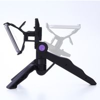 サンワダイレクト iPhone・スマホ三脚スタンド（ビデオカメラ手持ちクリップ・自撮り対応） 200-CAM020N 1個（直送品）