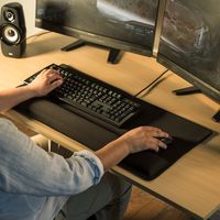 サンワダイレクト 巨大マウスパッド（リストレスト・手首・肘疲労軽減・エルゴノミクス） 200-MPD022 1個（直送品）