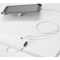 サンワダイレクト タブレット・iPadセキュリティワイヤー 200-SL019SV 1個（直送品）