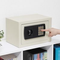 サンワダイレクト 小型電子金庫 200-SL038GY 1個（直送品）