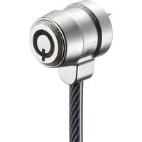 サンワダイレクト ノートPC盗難防止ワイヤー（シリンダー錠・ケーブル長2m・マスターキー対応・ブラック） 200-SL041BK 1個（直送品）