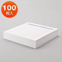 サンワダイレクト CD・DVD インデックスカード（手書き用・つやなし・100枚入） 300-IND001 1個（直送品）