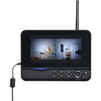 サンワダイレクト 防犯カメラ＆モニターセット（ワイヤレス・2台カメラセット・SDカード＆USBメモリ録画対応） 400-CAM035-2 1個（直送品）