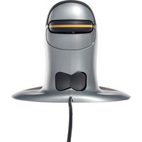 サンワダイレクト エルゴノミクスマウス（レーザーセンサー・ペンギンマウス・右利き・左利き・DPI切り替え・有線・中型） 400-MA085 1個（直送品）