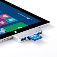 サンワダイレクト Surface専用USB3.0カードリーダー 400-SADR305SV 1個（直送品）