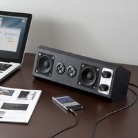 サンワダイレクト アンプ内蔵スピーカー（マイク付き・会議・イベント・カラオケ） 400-SP047 1個（直送品）