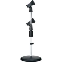 サンワダイレクト 卓上マイクスタンド（マイクホルダー付き・高さ25～40cm・クリップ付） 400-SPST2 1個（直送品）