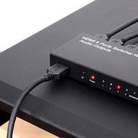 サンワダイレクト HDMIセレクター（HDMI切替器・4入力×1出力・光、同軸デジタル音声出力端子付き） 400-SW015 1個（直送品）