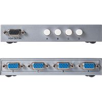 サンワダイレクト ディスプレイ切替器（VGA切替器・ミニD-sub15ピン・4台用） 400-SW025 1個（直送品）