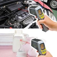 サンワダイレクト 放射温度計（レーザーマーカー付き） 400-TST430 1個（直送品）