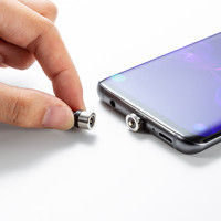 サンワダイレクト マグネット着脱式マイクロUSB/USB Type-C充電専用ケーブル 500-USB065 1個（直送品）