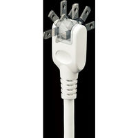 延長コード 電源タップ 2m 2P（ピン） 7個口 スイッチ ホワイト 700-TAP033 サンワサプライ 1個（直送品）