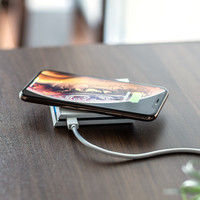 サンワダイレクト ワイヤレス充電器（Qi対応・iPhone 急速充電対応・スタンドタイプ・パッドタイプ両対応） 700-WLC003 1個（直送品）