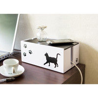 宮武製作所 猫のケーブルBOX 小 幅250×奥行150×高さ110mm CTB-151C 1個（直送品）