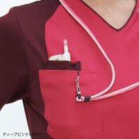 ナガイレーベン 男女兼用スクラブ ネイビー+ロイヤルブルー SS RT-5407 1枚　スクラブ