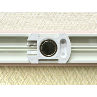 ナプコインテリア シングルロールスクリーン マグネットタイプ プル式 フルーレ 高さ1900×幅1260mm ピンク 1本（直送品）
