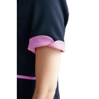 フォーク ワンピース ダークネイビー×ランジアパープル M 3019SC-17-M 1枚　白衣