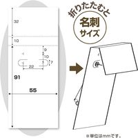 ササガワ 【OW】OA対応ピアス・イヤリング専用台紙 ホワイト LL 44-7641 1冊(10シート袋入(1シー