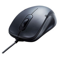 有線マウス　3ボタン　中型サイズ　ブルーLED　MA-BL138BK　サンワサプライ　1個