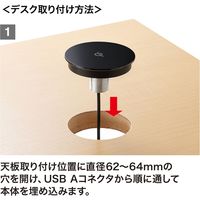 サンワサプライ ワイヤレス充電器(埋め込みタイプ) WLC-BLT15BK 1個（直送品）