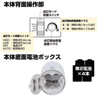 朝日電器 もてなしライト・据置(小) HLH-1201(PW) 1個