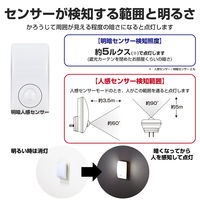 朝日電器 LEDナイトライト明暗人感 PM-L230(W) 1個