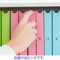 プラス たすけあ 利用者カルテ リングファイル ピンク FL-804RF 1セット(5冊) 介護 A4 ポリプロピレン製インデックス付 内ポケット付