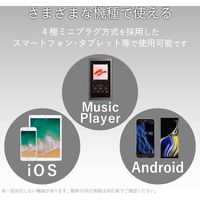 エレコム ステレオヘッドホン/セミオープン型/φ3.5/13.6mmドライバ/FAST MUSIC/F10IA/ホワイト 1個