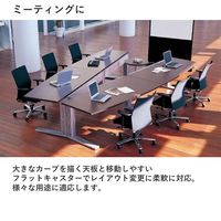 【組立設置付】プラス XF TYPE-L デスク167 幅1600×奥行700×高さ720mm ホワイトメープル/シルバー XL-167 1台（直送品）