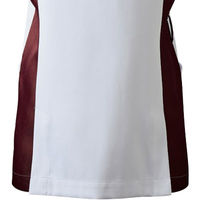 住商モンブラン スクラブ レディス 半袖 白×ワイン 7L 73-2106 1枚　スクラブ（直送品）