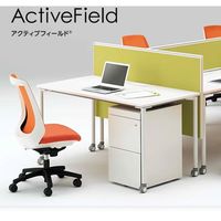 【組立設置込】イトーキ オフィス デスク パーソナルテーブル角型（キャスター脚）配線口タイプ幅1200×奥行600×高さ720mm 1台（直送品）