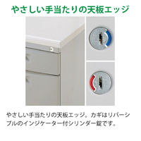 【組立設置込】イトーキ CZ片袖デスク A4・2段 グレー 幅1400×奥行700×高さ700mm CZN-147CBB-WE 1台（直送品）