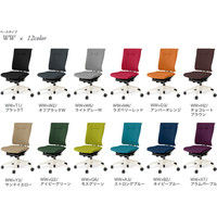 【設置込】イトーキ セレーオ チェア ハイバック クロス 肘なし 樹脂脚 ブラック×ストロングブルー KF-580GS1-TTA3 1台（直送品）