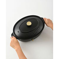 BRUNO オーバルホットプレート(ブラック) BOE053-BK 1台