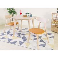 【軒先渡し】ヤマソロ ヤミー ダイニングテーブル 幅900×奥行900×高さ700mm ナチュラル 82-790 1台（直送品）