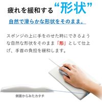 エレコム FITTIO マウスパッド/Low/ホワイト MP-115WH 1個