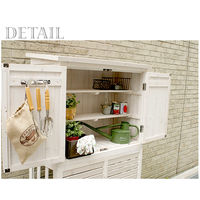 住まいスタイル 収納庫付室外機カバー 幅1005×奥行465×高さ1660mm ダークブラウン DNS-N0707DBR 1台（直送品）