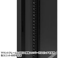 サンワサプライ 19インチサーバーラック（18U） 幅600×奥行1000×高さ1020mm ブラック 1台（直送品）