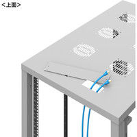 サンワサプライ 19インチサーバーラック パネルなし（18U） 幅600×奥行900×高さ1020mm ライトグレー 1台（直送品）