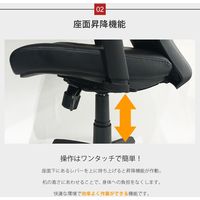 ネットフォース ナッツシリーズ両袖机＆チェアセット袖2段/3段デスク幅1400mmホワイト＆ブラック 1セット（2点入） LRD-147-S16-AW（直送品）